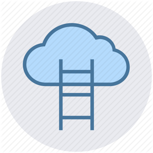 512x512 Aspiration, Cloud Computing, Cloud Hosting, Data Cloud, Stairs Icon