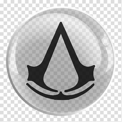 Assassin Creed Glass Icon Assassin's Creed, Round Gray And Black 512x512 Assassin Creed Glass Icon Assassin's Creed, Round Gray And Black