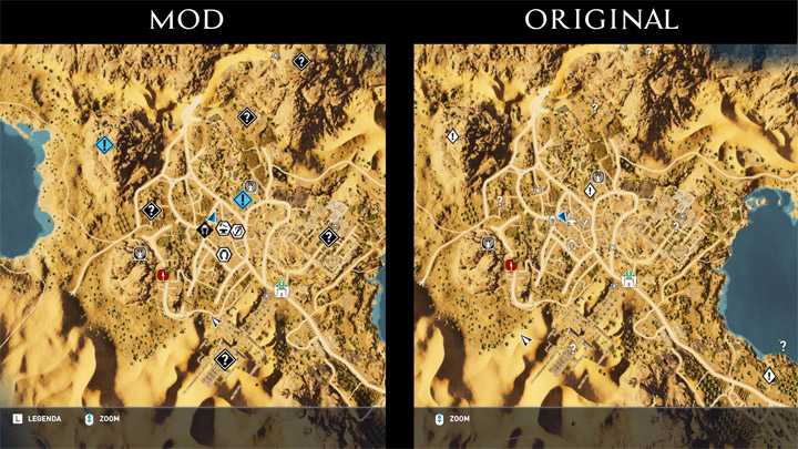 720x405 Assassin's Creed Origins Game Mod Better Icons