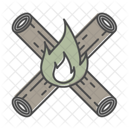 Fire Icon Of Colored Outline Style 256x256 Fire Icon Of Colored Outline Style