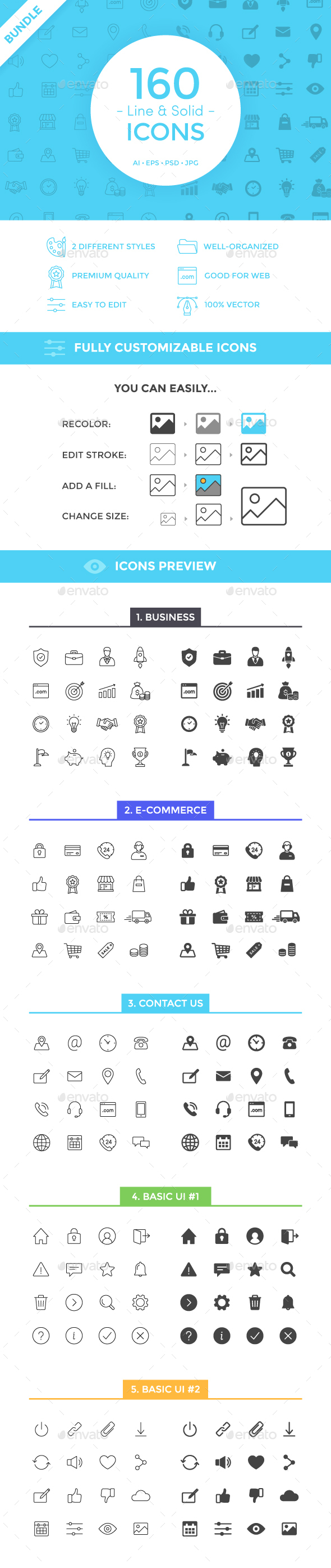 Icon Set And Vector Icons From Graphicriver 590x2787 Icon Set And Vector Icons From Graphicriver