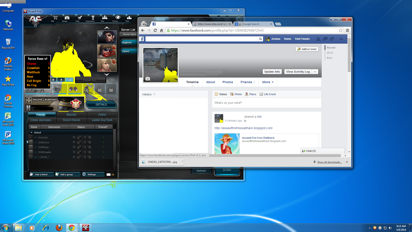 1600x900 Assault Fire Free Wallhack Assault Fire Wallhack