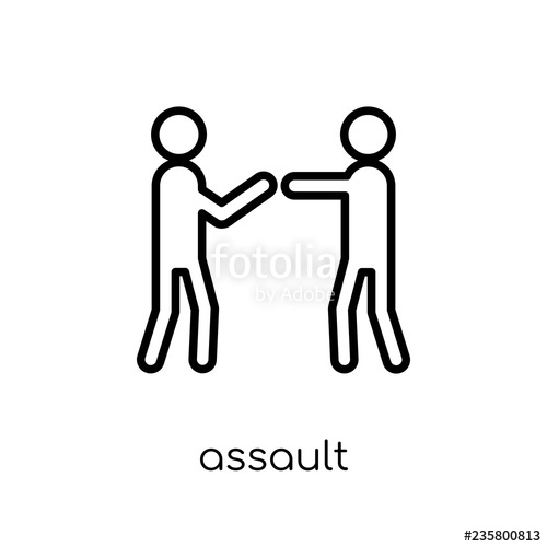 Assault Icon Trendy Modern Flat Linear Vector Assault Icon 500x500 Assault Icon Trendy Modern Flat Linear Vector Assault Icon
