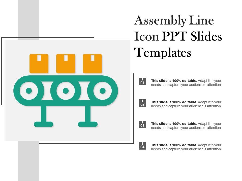 960x720 Assembly Line Icon Ppt Slides Templates Templates Powerpoint