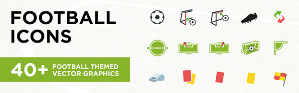 600x188 Football Icons On Behance