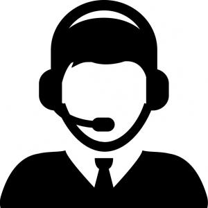 300x300 Customer Support Service Call Center Assistant Icon Vector Clipart