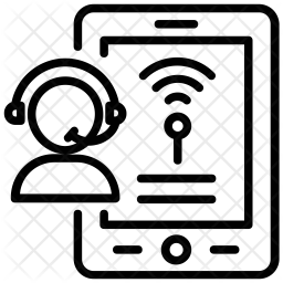 256x256 Digital Assistant Icon Of Line Style