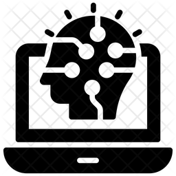 256x256 Intelligence Assistant Icon Of Glyph Style