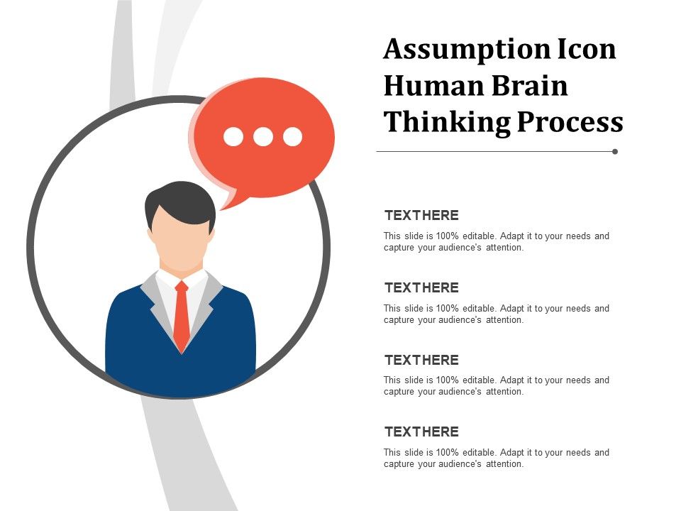 960x720 Assumption Icon Human Brain Thinking Process Templates