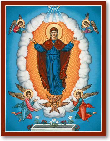 352x450 Great Feast Icons The Assumption Of The Virgin Mary Icon