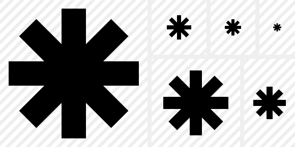 580x290 Asterisk Icon Symbol Black Professional Stock Icon And Free Sets
