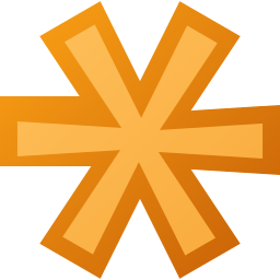256x256 Asterisk Orange