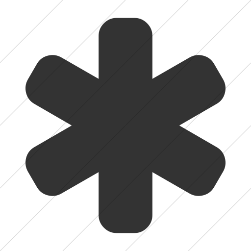 512x512 Iconsetc Simple Dark Gray Bootstrap Font Awesome Asterisk Icon