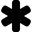 128x128 Asterisk Icons