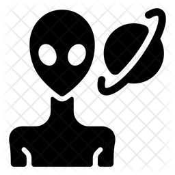 256x256 Astro Biology Icon Of Glyph Style