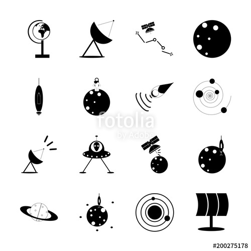 500x500 Icon Cosmos With Cassiopeia, Astronaut, Astrology, Satellite