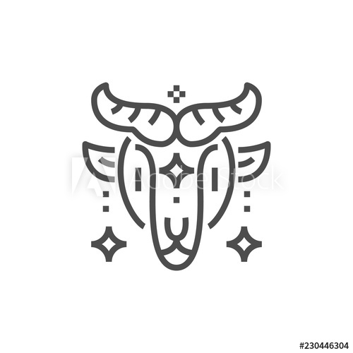 500x500 Simple Astrology Icon Premium Horoscope Symbol Zodiac Vector