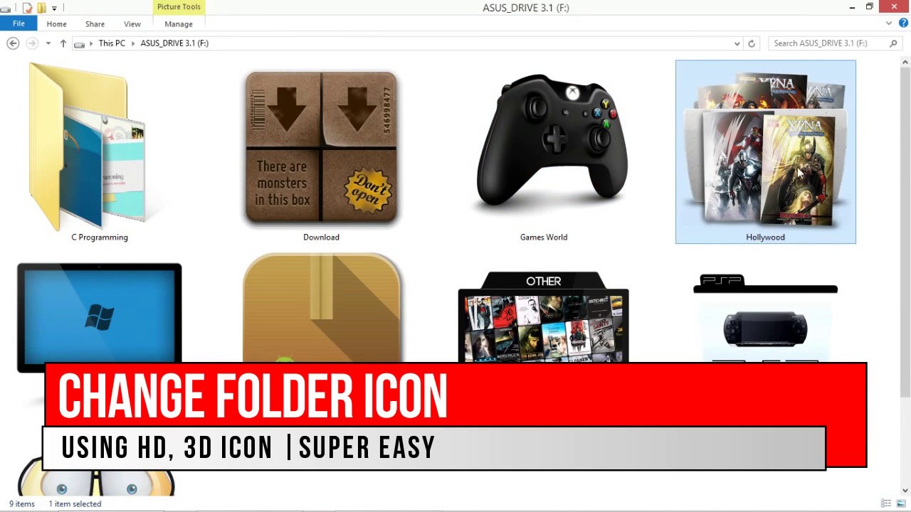 1280x720 Make Your Folder Like This Easy Folder Icon Change Achiever