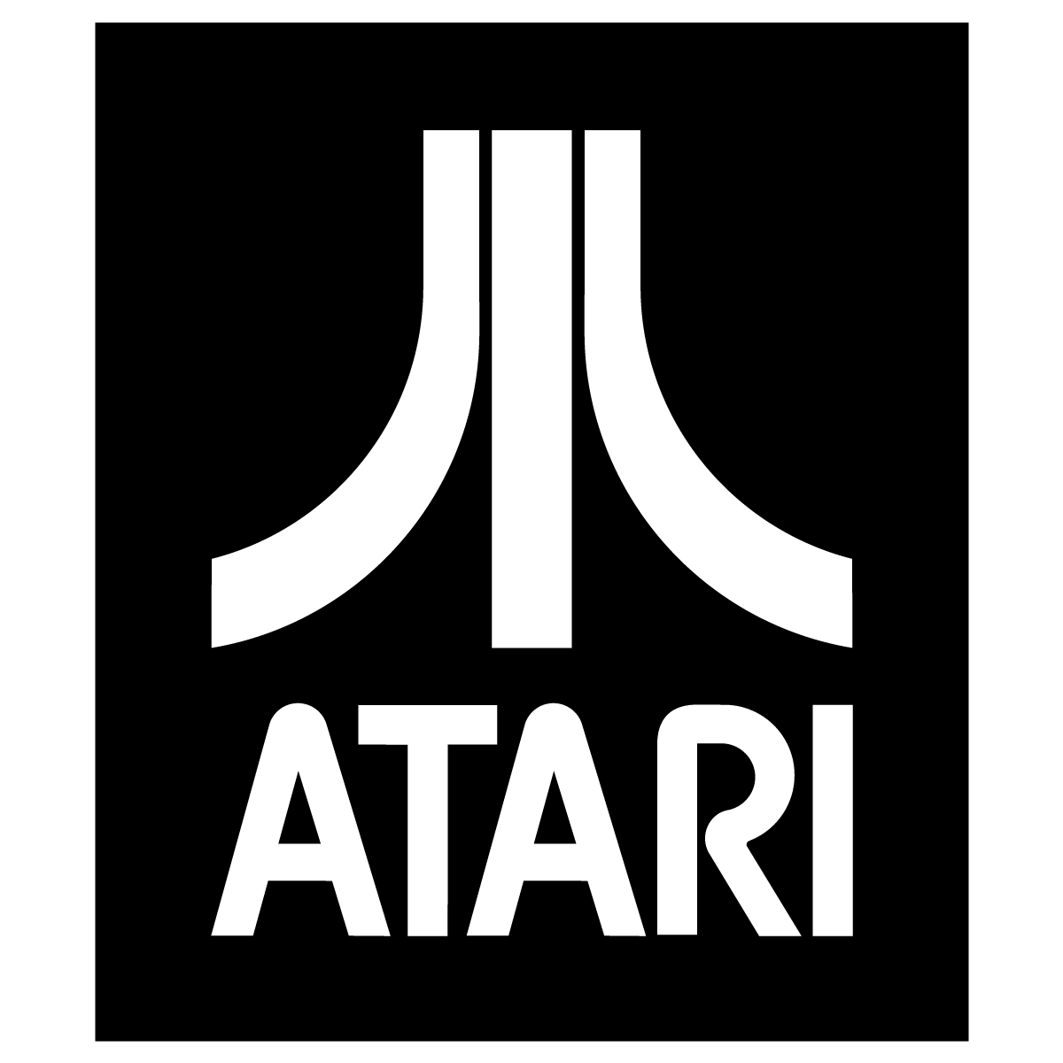 1200x1200 Atari Icon Logo Vector Black Free Vector Silhouette Graphics