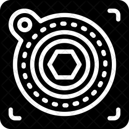 256x256 Atari Icon Of Glyph Style