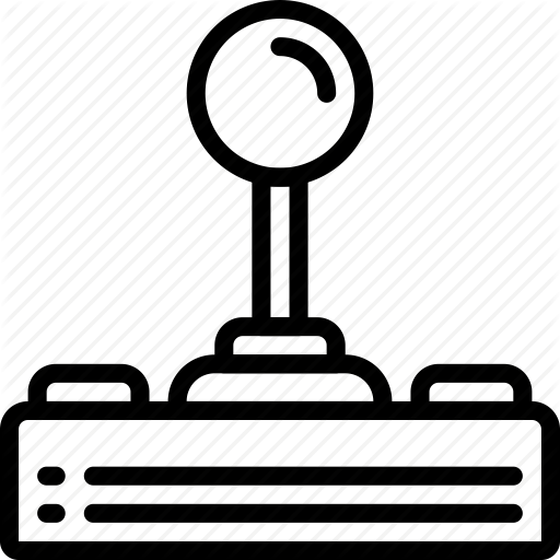 512x512 Atari, Console, Joystick, Outline, Retro, Tech, Video Game Icon