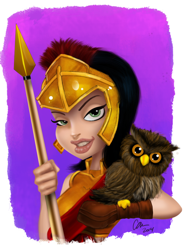 375x500 Character Study Athena Icon On Behance