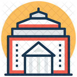 256x256 Romanian Athena Icon Of Colored Outline Style