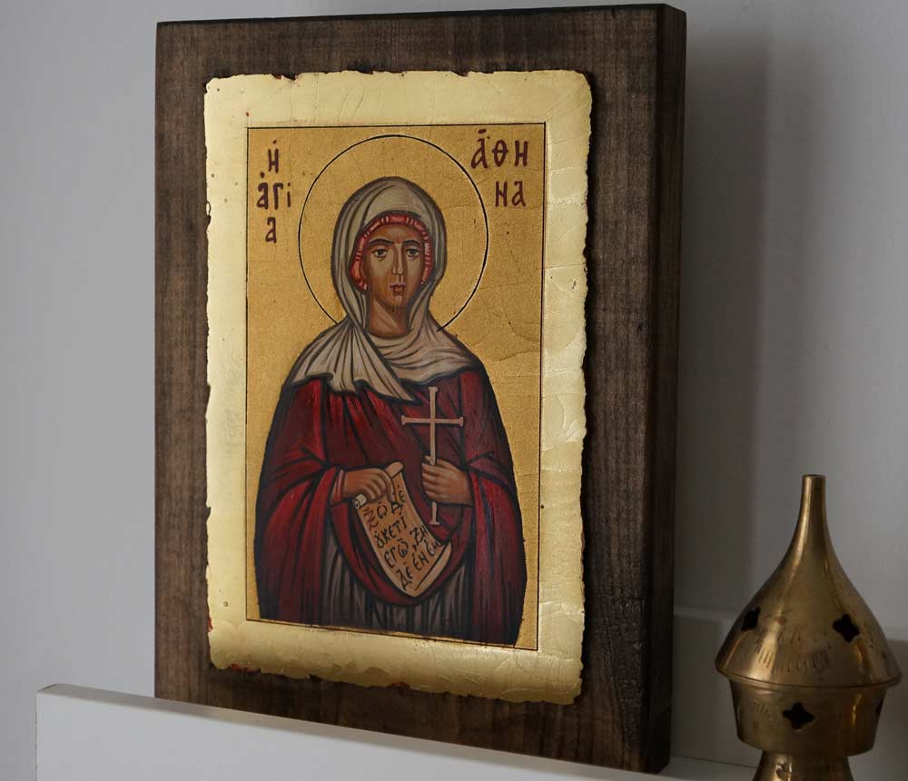 1000x860 Saint Athena Hand Painted Icon