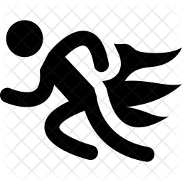 256x256 Athlete Icon Of Glyph Style