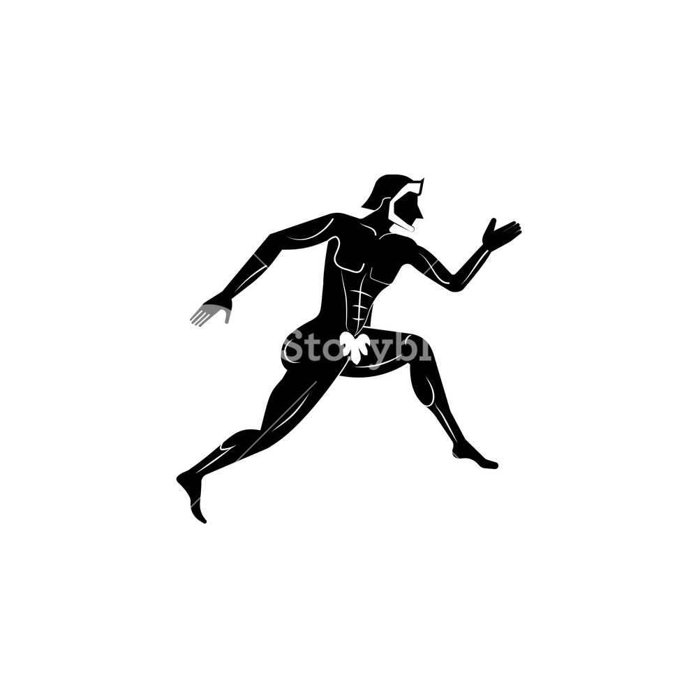 1000x1000 Athlete Icon Greek Athlete Icon Royalty Free Stock Image