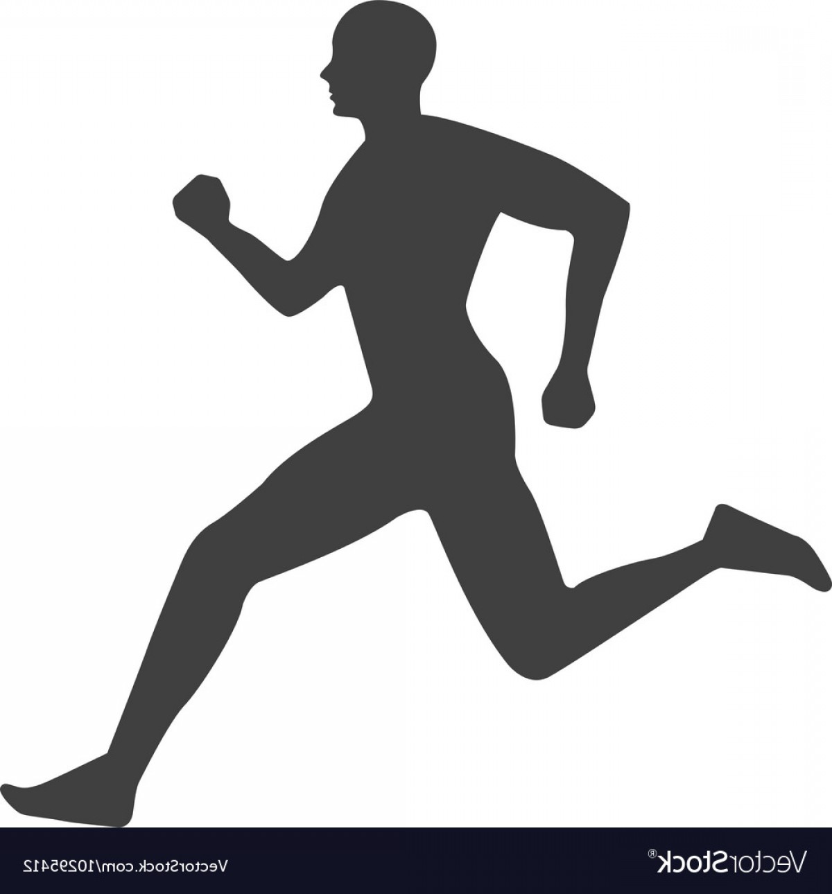 1200x1290 Silhouette Athlete Running Isolated Icon Vector Soidergi