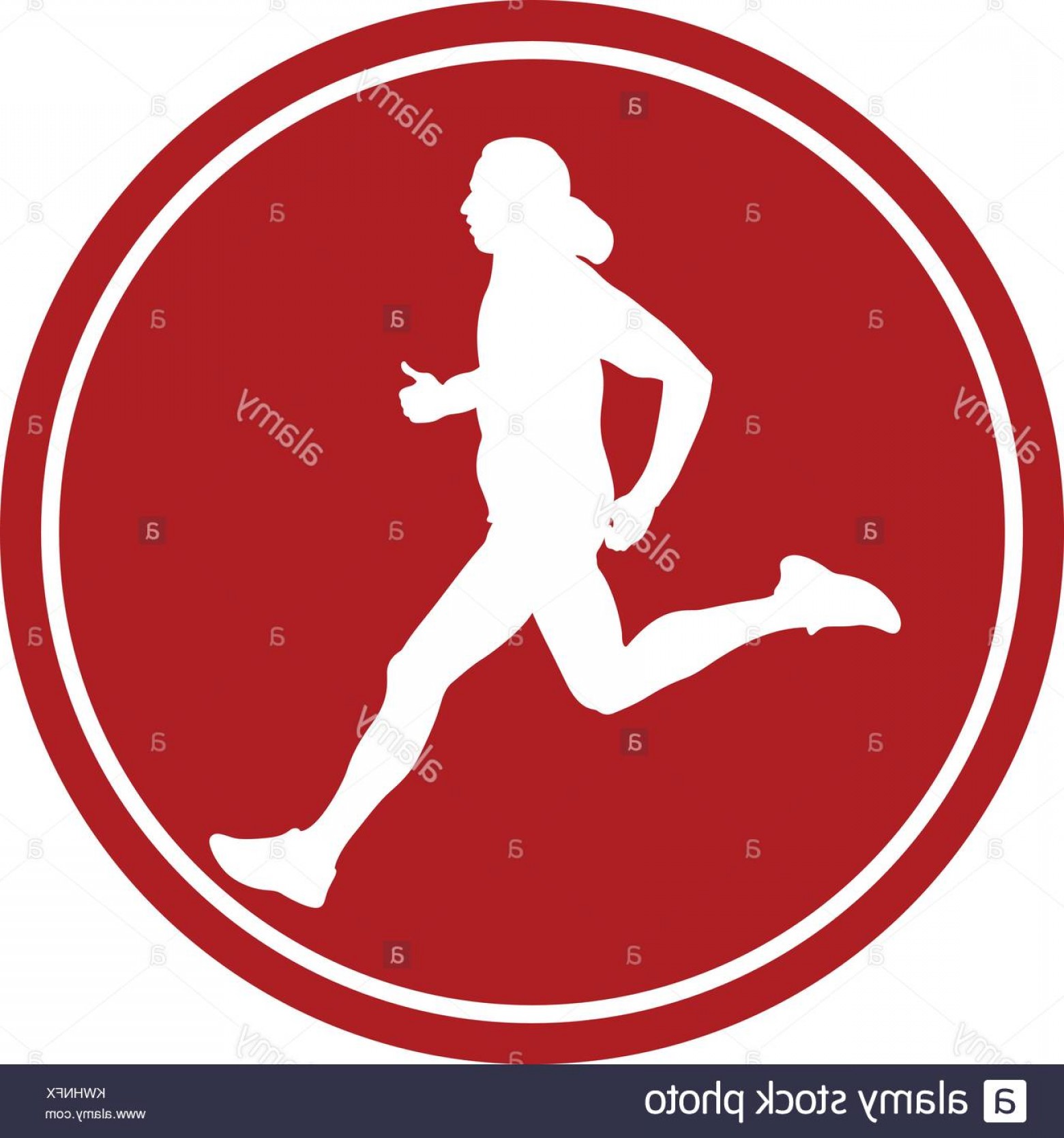 1560x1668 Stock Photo Icon Male Athlete Runner Running White Figure In Red