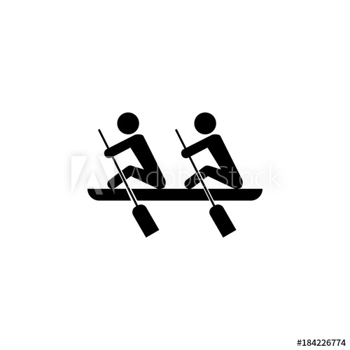 500x500 Rowing Icon Silhouette Of An Athlete Icon Sportsman Element Icon