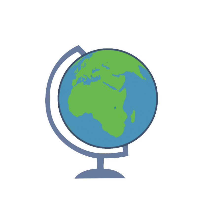 800x800 Globe Atlas Icon Motion Graphic Stock
