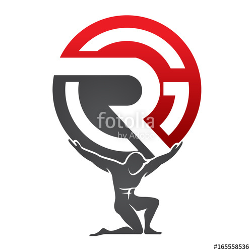 500x500 Logo Atlas Initial Letter Rg Icon Stock Photo And Royalty Free
