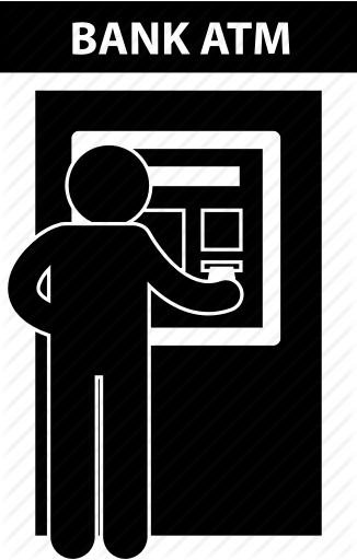 326x512 Atm, Bank, Machine, Man, Money, Terminal, Withdraw Icon