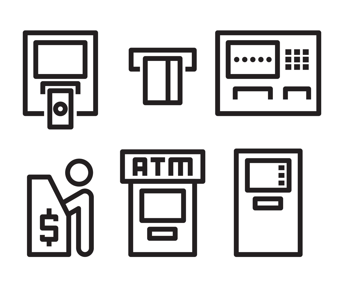 1136x936 Atm Icon Vector Vector Art Graphics