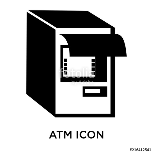 500x500 Atm Icons Isolated On White Background Modern And Editable Atm