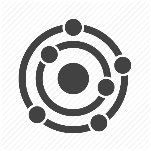 512x512 Atom, Atomic, Carbon, Chemical, Formula, Molecule, Structure Icon