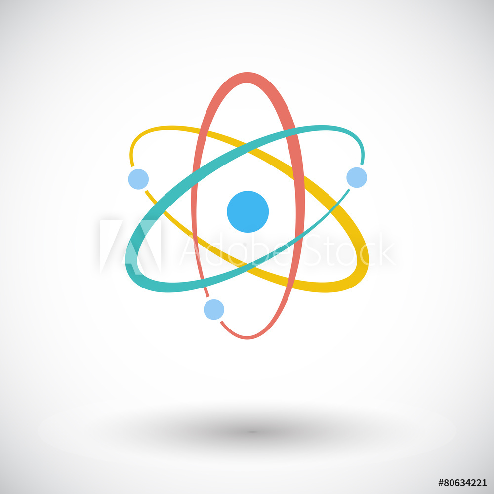 1000x1000 Fotografie, Obraz Atom Icon Posters Cz