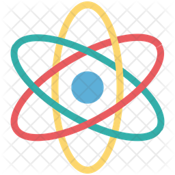 256x256 Atom Icon Of Flat Style