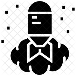 256x256 Atomic Bomb Icon Of Glyph Style