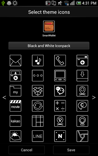320x512 Black And White Atom Iconpack Latest Version Apk