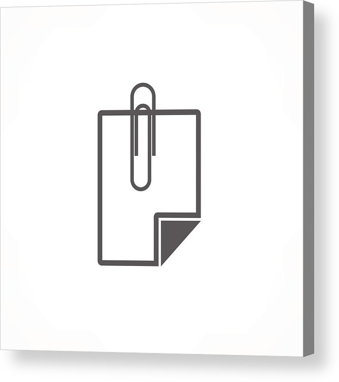 Attach Icon Acrylic Print 666x750 Attach Icon Acrylic Print