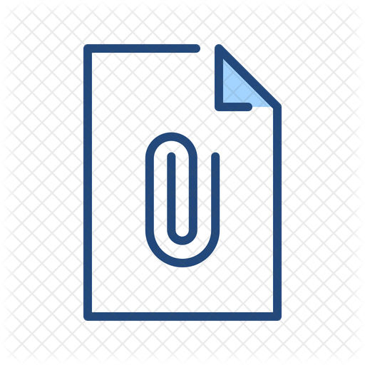 512x512 Attachment Icon Of Colored Outline Style