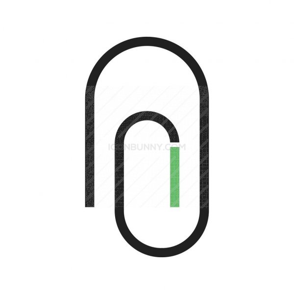 600x600 Attachment Line Green Black Icon