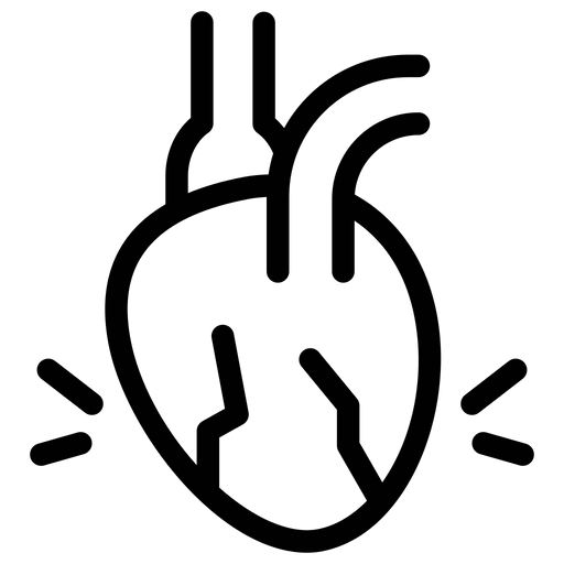 512x512 Heart Attack Icon Of Line Style