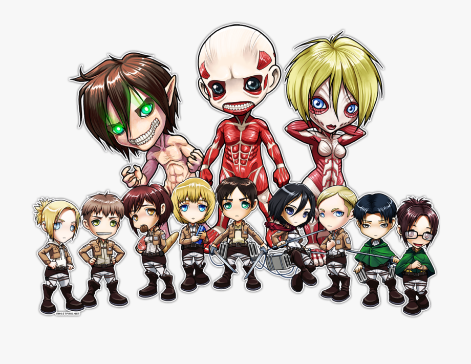 920x711 Attack On Titan Chibi Wallpaper
