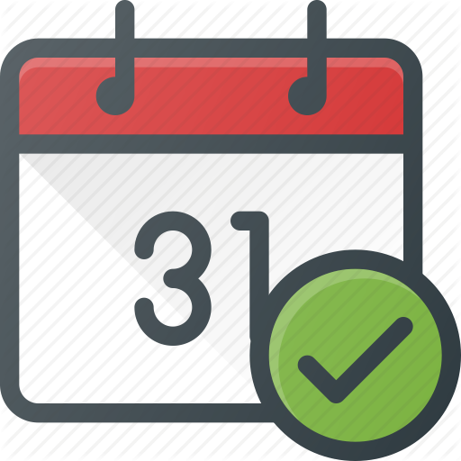 512x512 Attend, Calendar, Check, Event, Time Icon