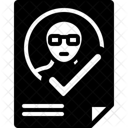 256x256 Attendance Icon Of Glyph Style